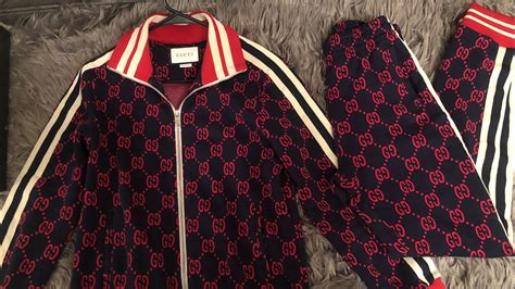 gucci track jacket real vs fake|Gucci tracksuit vs counterfeit.